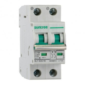 Автоматический выключатель постоянного тока SL7-63 2П 550В 16А NAN 14957 Автоматический выключатель постоянного тока SL7-63 2П 550В 16А NAN 14957