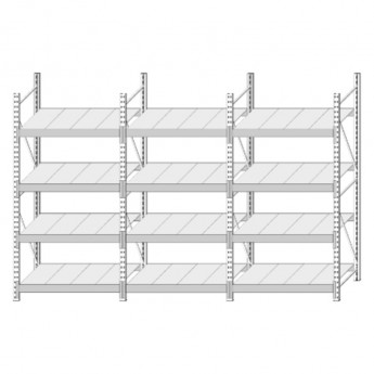 Стеллаж металлический СтА 4.3-2040х3220х605 мм NAN 16516
