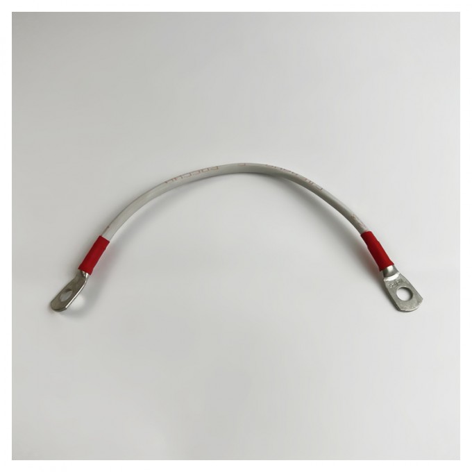 Перемычка аккумуляторная 0,25 м, 10 мм² красный-красный NAN 16835