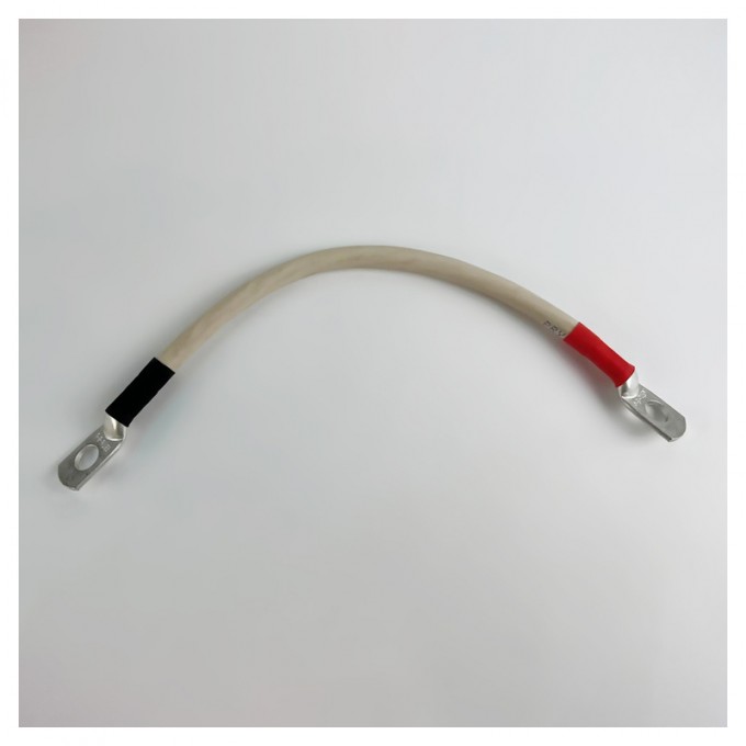 Перемычка аккумуляторная 0,25 м, 16 мм² черный-красный NAN 16836