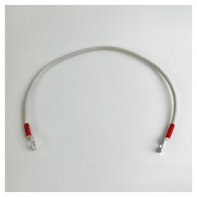 Перемычка аккумуляторная 0,5 м, 10 мм² красный-красный NAN 16844