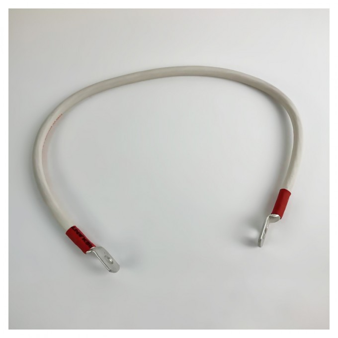 Перемычка аккумуляторная 0,5 м, 25 мм² красный-красный NAN 16853