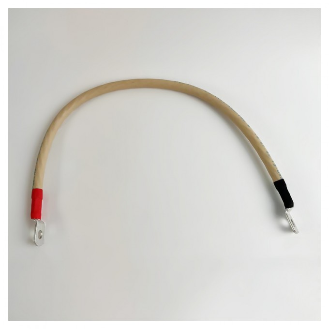 Перемычка аккумуляторная 0,5 м, 25 мм² черный-красный NAN 5636